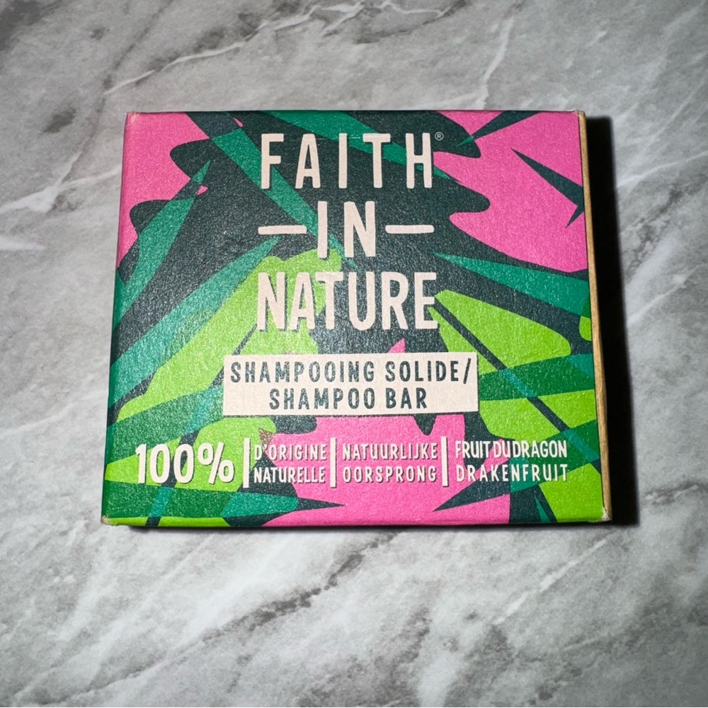 Faith In Nature Shampoo Bar Dragonfruit Scent Solid Natural Vegan Soap